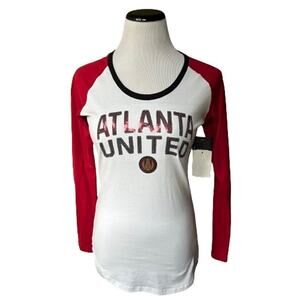 NWT New Era MLS Atlanta United Soccer Women’s Logo Long Sleeve Tee Shirt. Size S